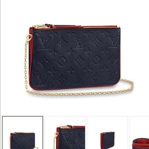 Louis Vuitton double zip pochette